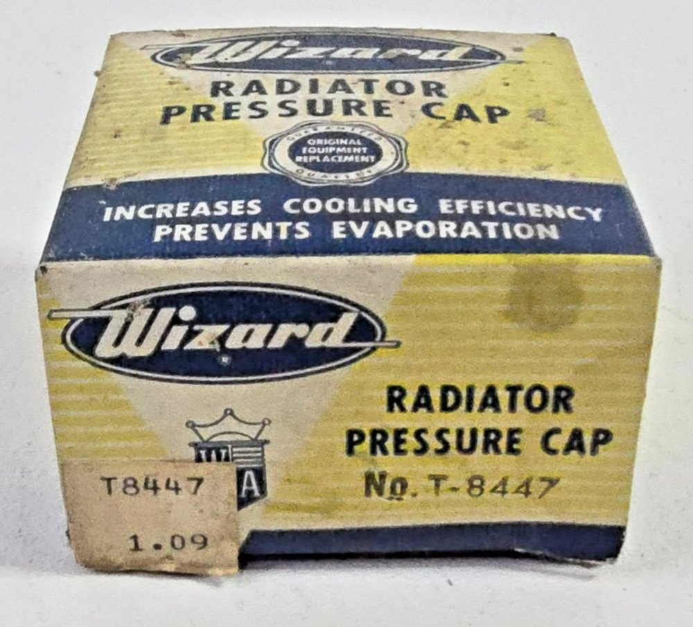 Vintage Wizard Western Auto T-8447 Radiator Cap 15-16 Lbs Pressure